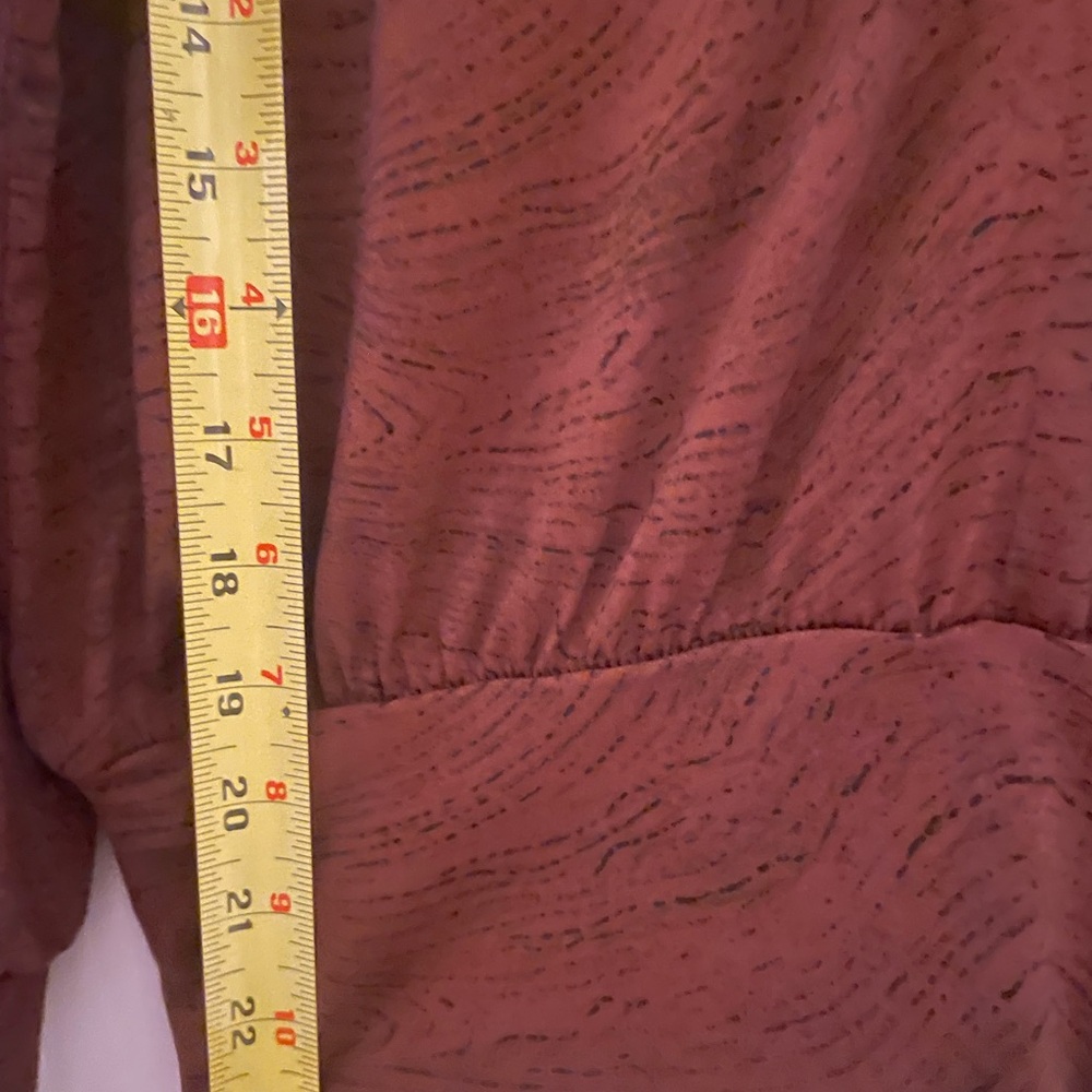 Katy’s Dolman Top Evereve Small V-neck Brown/Black - Picture 7 of 8